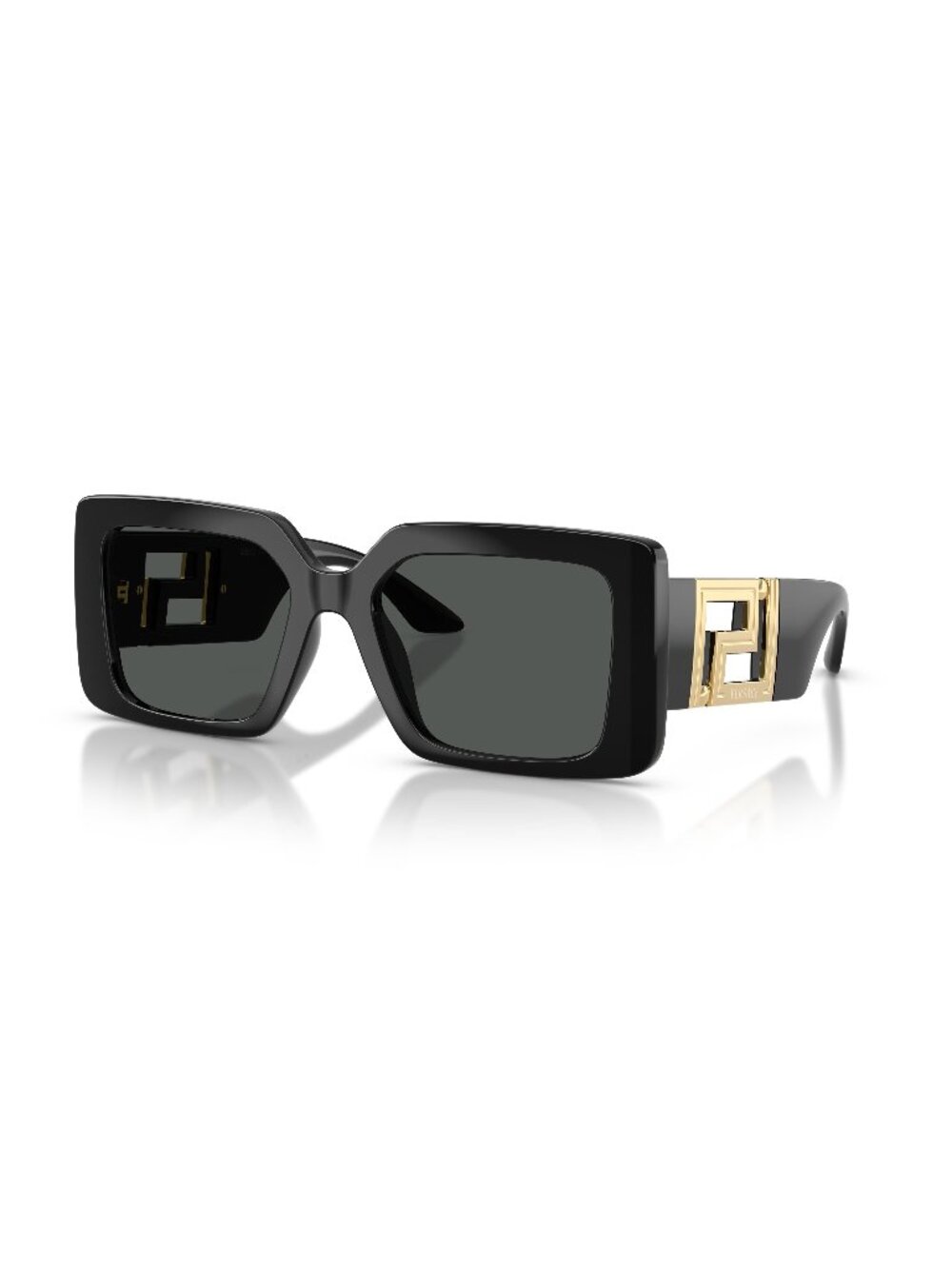 New Versace Women's Sunglasses Black Grey Lens Injected Frame VE4505U GB1 87 55